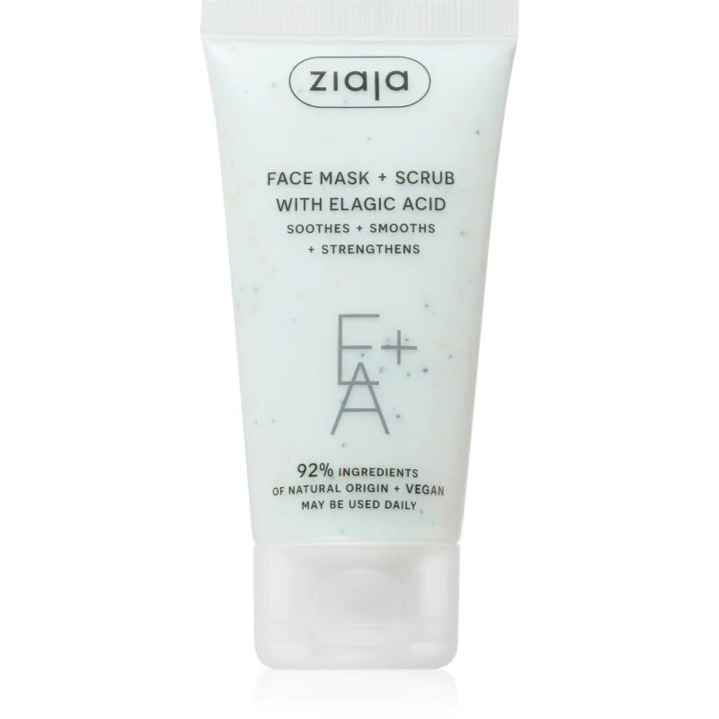 Ziaja Face Mask + Scrub with Elagic Acid piling maska 55 ml