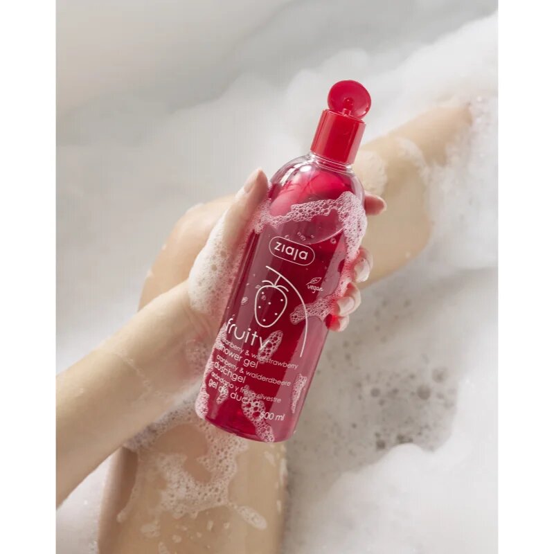 Ziaja Fruity Cranberry & Wild Strawberry vlažilen gel za prhanje 500 ml