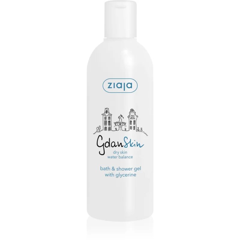 Ziaja Gdan Skin gel za prhanje in kopanje z glicerinom 300 ml