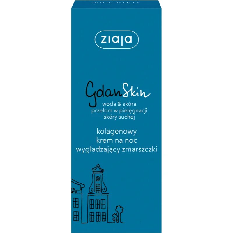 Ziaja Gdan Skin nočna krema s kolagenom 50 ml
