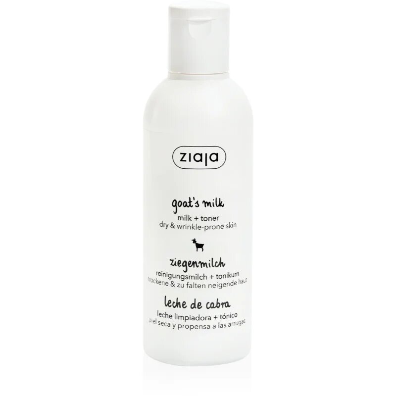 Ziaja Goat's Milk čistilno mleko + tonik za obraz 2 v 1 200 ml