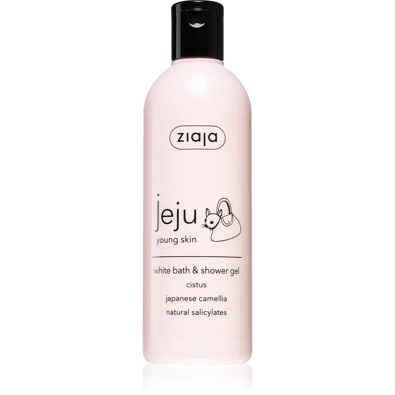 Ziaja Jeju Young Skin gel za prhanje in kopanje beli 300 ml