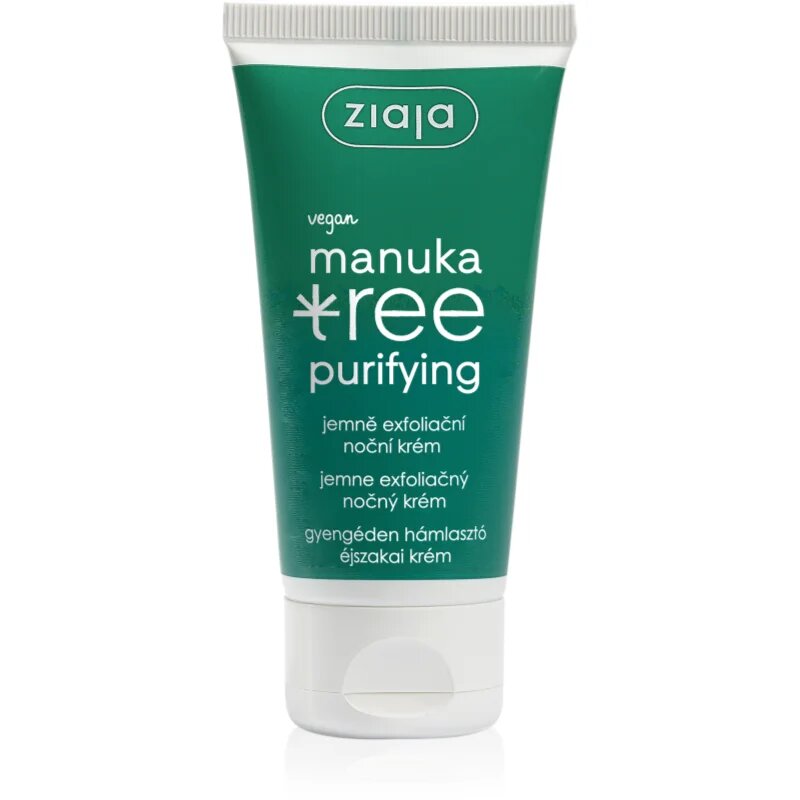 Ziaja Manuka Tree Purifying eksfoliacijska nočna krema za mastno in mešano kožo 50 ml