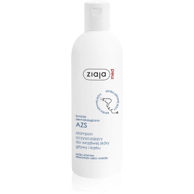 Ziaja Med Atopic Skin nežni čistilni šampon za občutljivo lasišče 300 ml