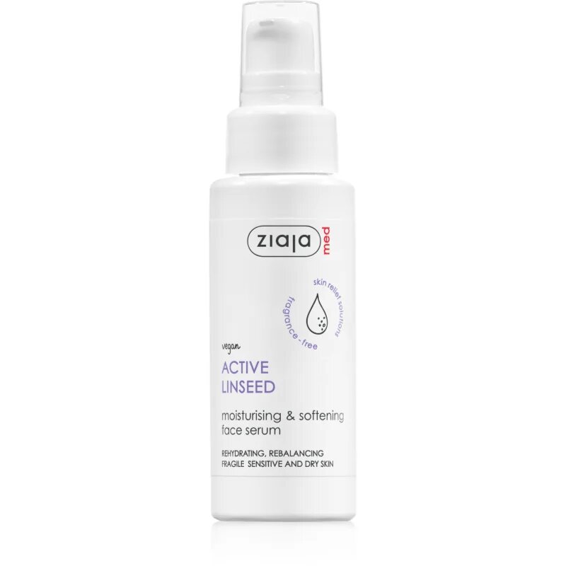 Ziaja Med Linseed intenzivni vlažilni serum za obraz 50 ml