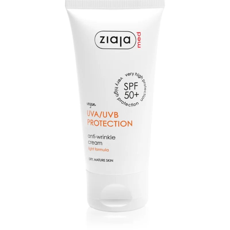 Ziaja Med Protecting UVA + UVB krema proti gubam za sončenje SPF 50+ 50 ml