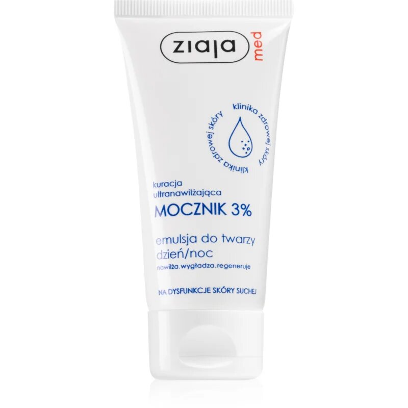 Ziaja Med Ultra-Moisturizing with Urea regeneracijska in vlažilna krema z gladilnim učinkom (3% Urea) 50 ml