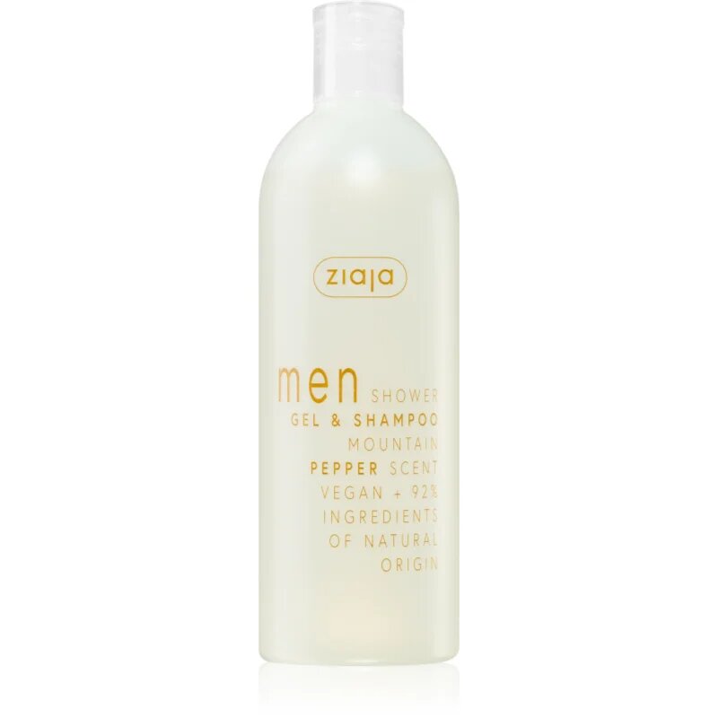 Ziaja Men gel za prhanje za telo in lase za moške Mountain Pepper 400 ml