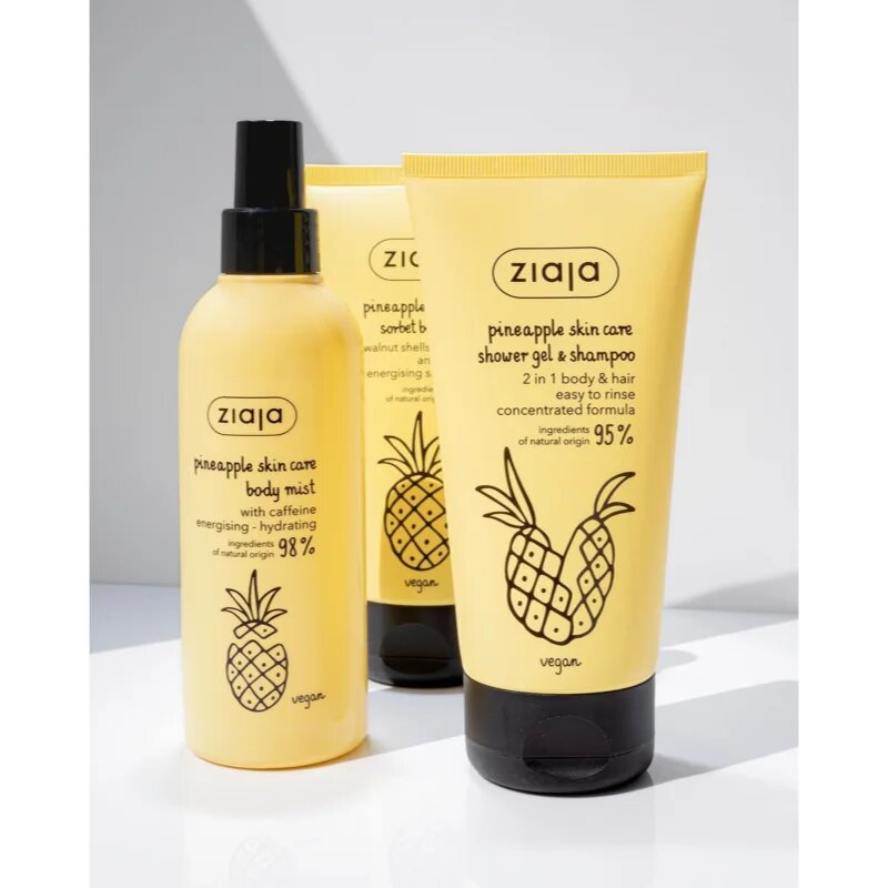 Ziaja Pineapple meglica za telo z vlažilnim učinkom 200 ml