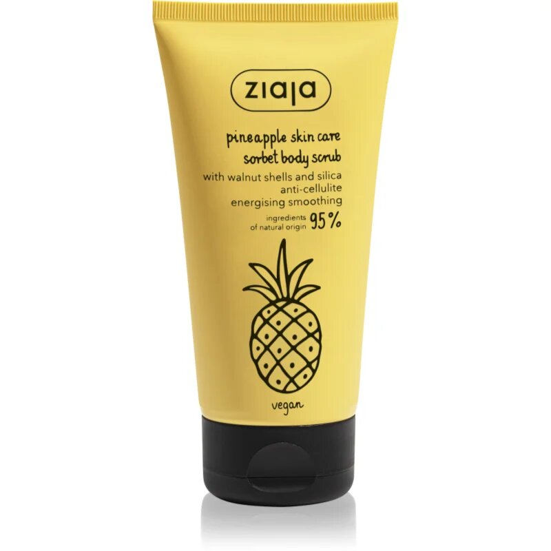 Ziaja Pineapple nežni sorbet za telo s piling učinkom 160 ml