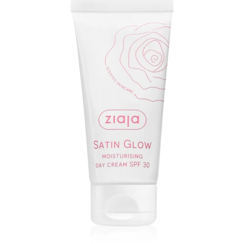 Ziaja Satin Glow Moisturising Day Cream vlažilna dnevna krema SPF 30 50 ml