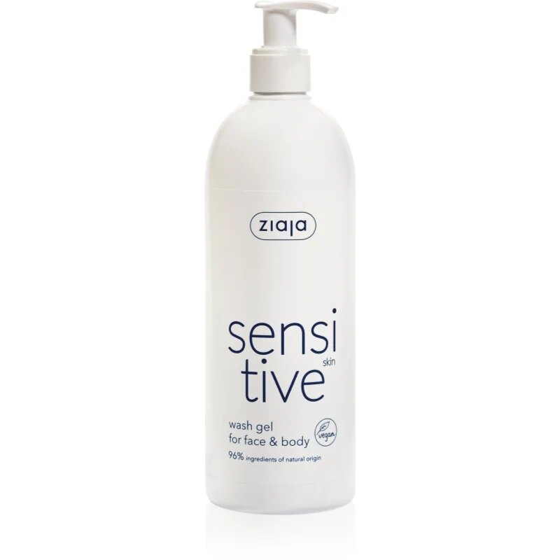 Ziaja Sensitive gel za umivanje obraza in tela za občutljivo in razdraženo kožo 400 ml
