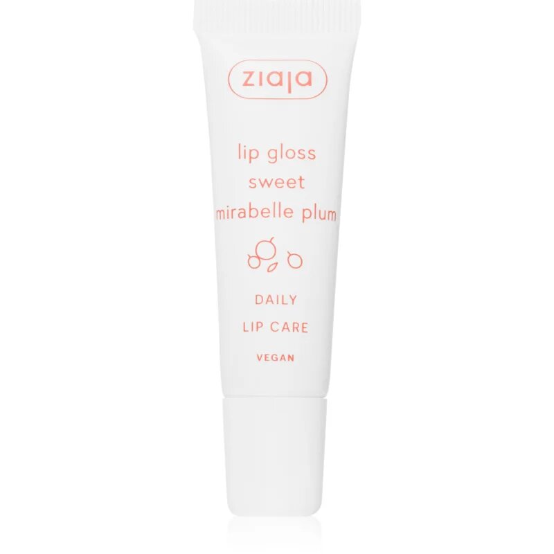 Ziaja Sweet Mirabelle Plum negovalni sijaj za ustnice 12 ml