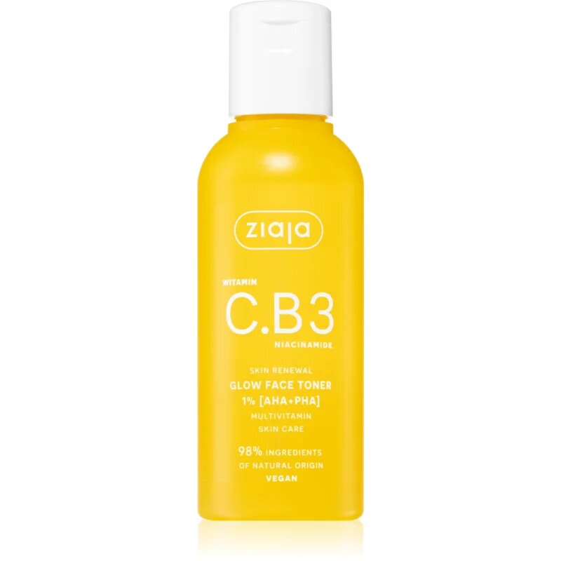 Ziaja Vitamin C.B3 Niacinamide eksfoliacijski čistilni tonik s kislinami 1% [aha+pha] 120 ml