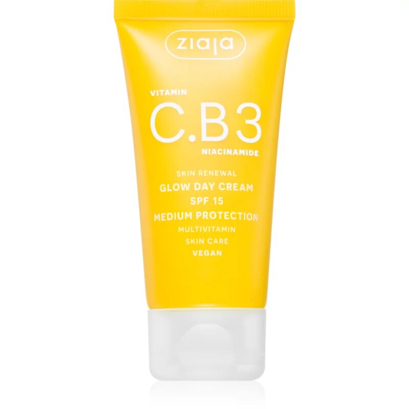 Ziaja Vitamin C.B3 Niacinamide krema za posvetljevanje SPF 15 50 ml