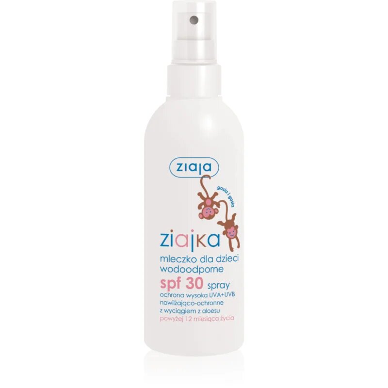 Ziaja Ziajka losjon za sončenje v pršilu za otroke SPF 30 170 ml
