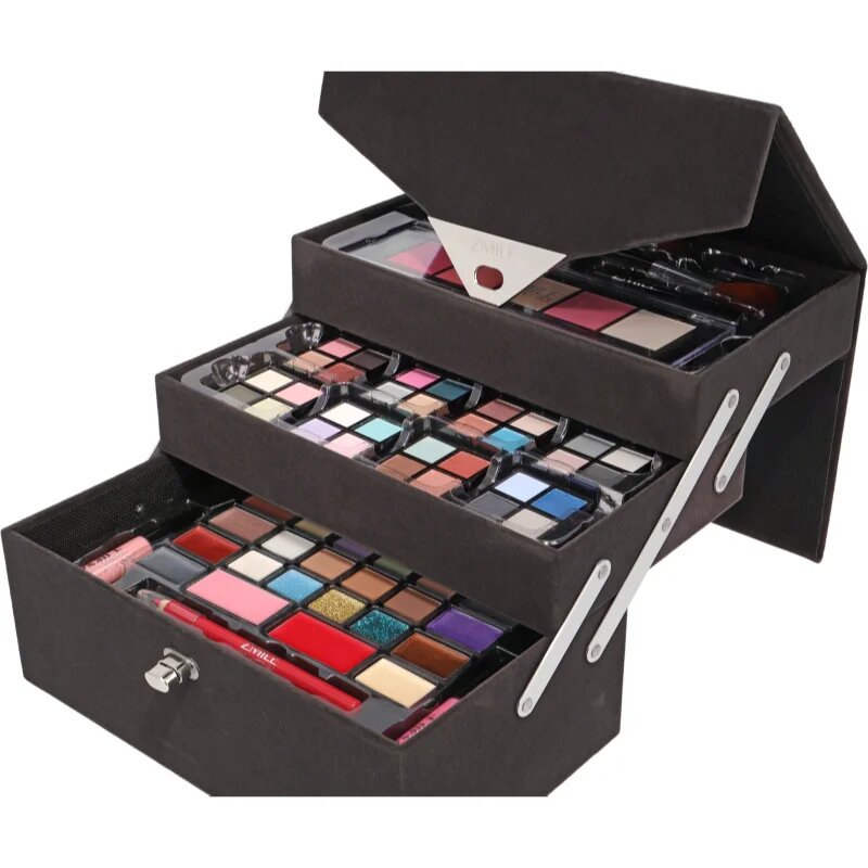 ZMILE COSMETICS Beauty Case Velvety kozmetični kovček Dark Grey