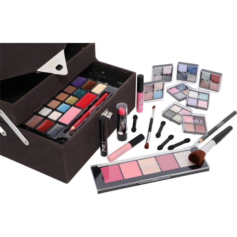 ZMILE COSMETICS Beauty Case Velvety kozmetični kovček Dark Grey