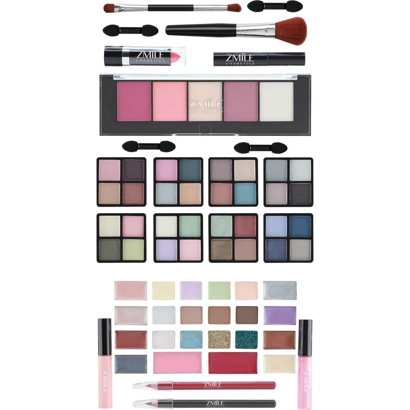 ZMILE COSMETICS Beauty Case Velvety kozmetični kovček Dark Grey
