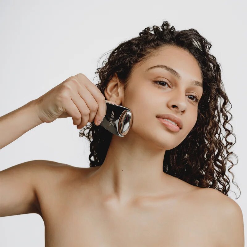 Zoë Ayla 2-in-1 Gua Sha Roller pripomoček za masažo za obraz 1 kos
