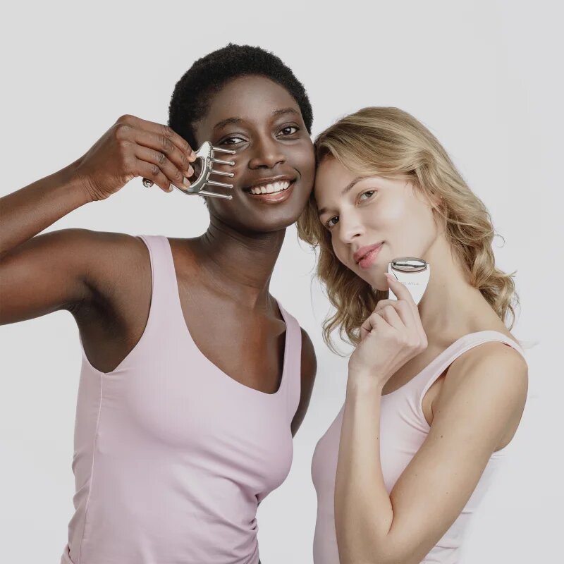 Zoë Ayla 2-in-1 Gua Sha Roller pripomoček za masažo za obraz 1 kos