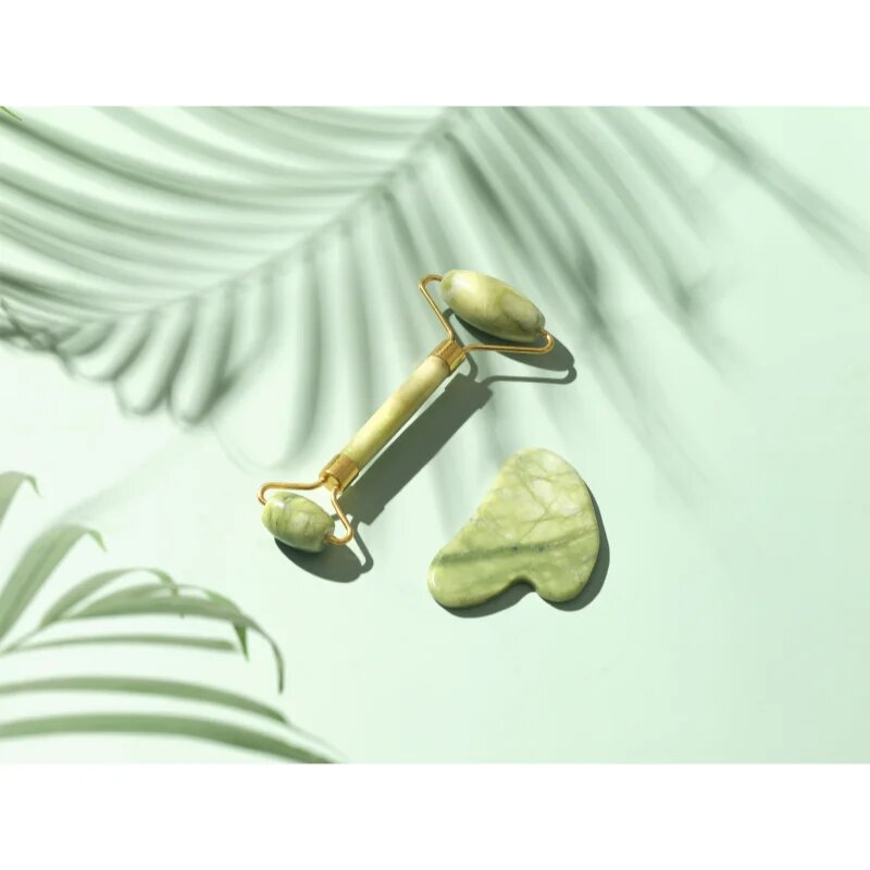Zoë Ayla Luxurious Jade Crystal Roller valjček za masažo za obraz 1 kos