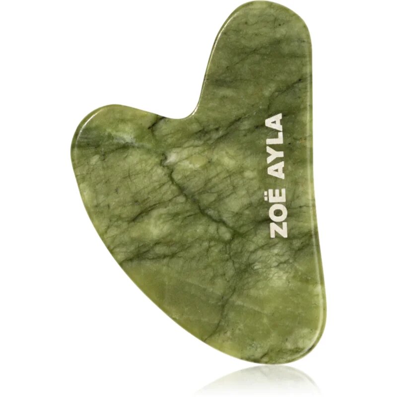 Zoë Ayla Luxurious Jade Gua Sha Therapy Tool pripomoček za masažo 1 kos