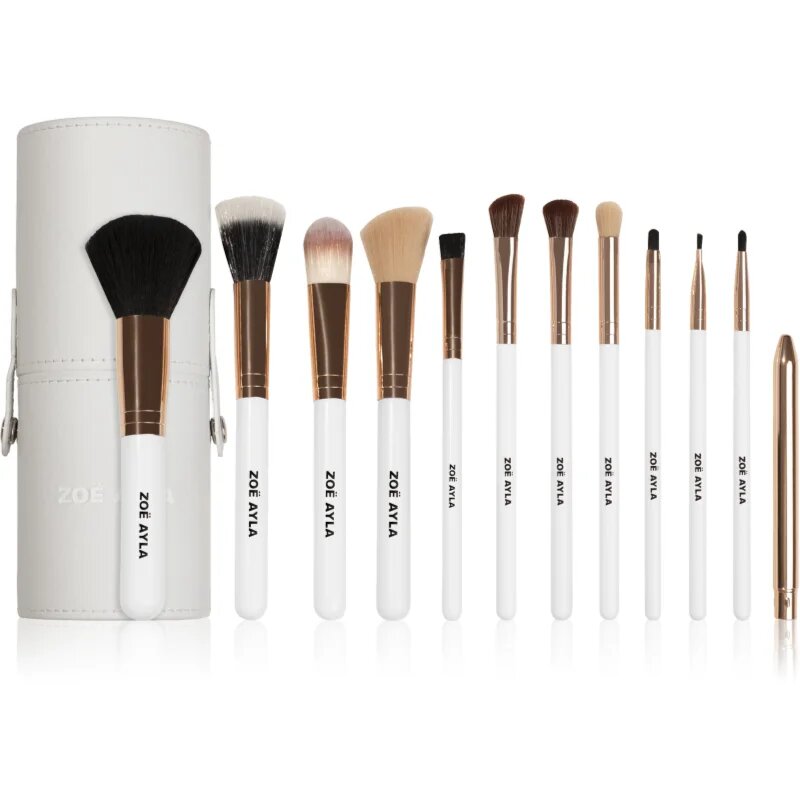 Zoë Ayla Makeup Brush Set 12 Piece set čopičev z etuijem