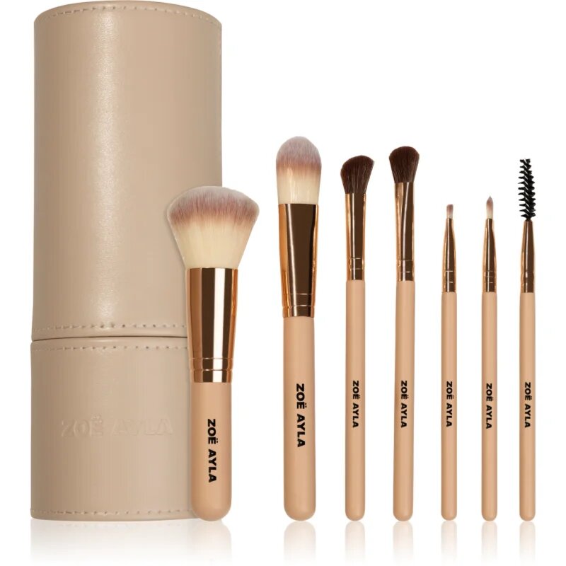 Zoë Ayla Makeup Brush Set 7 Piece set čopičev z etuijem