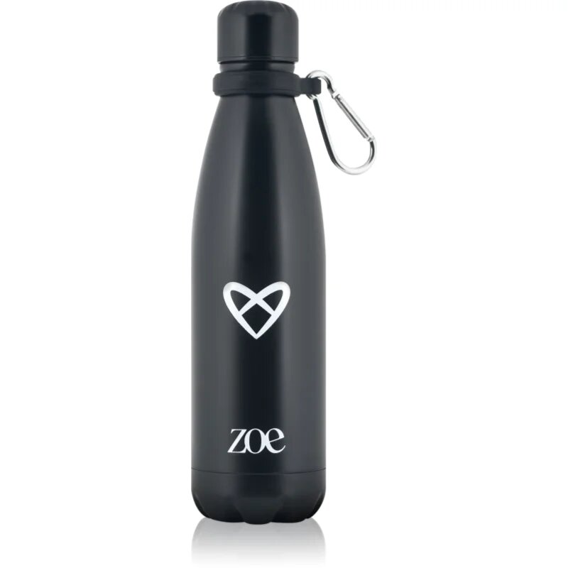 ZOE Heart Logo Stainless Steel Bottle steklenica za vodo iz nerjavnega jekla barva Black 1 kos
