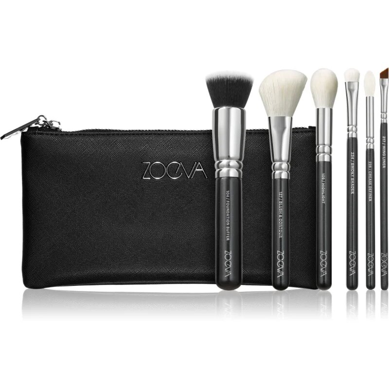 ZOEVA The Essential Brush Set Set čopičev s torbico 1 kos