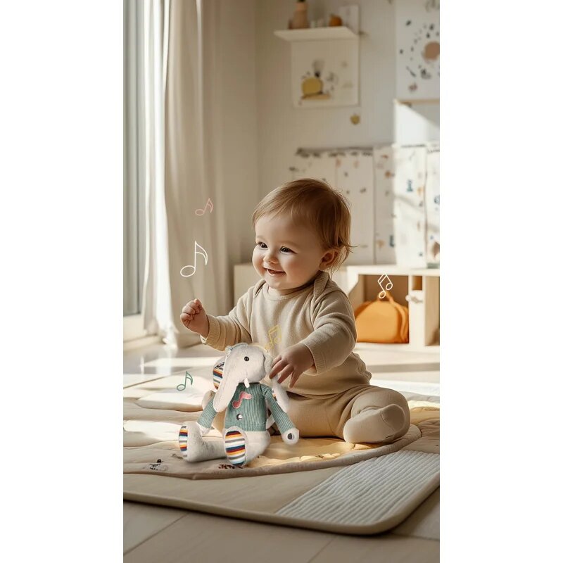 Zopa Plush Interactive Buddy Elephant interaktivna plišasta igrača 12 m+ 1 kos