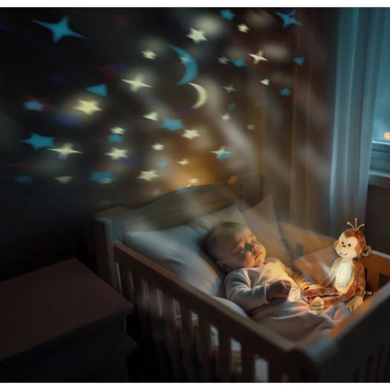 Zopa Plush Sleepy Toy with Projector and Melodies Monkey projektor z melodijo 0 m+ 1 kos