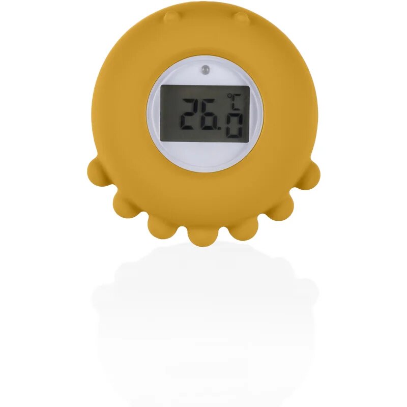 Zopa Silicone Digital Thermometer 2in1 digitalni termometer za v kad Mustard Yellow 1 kos