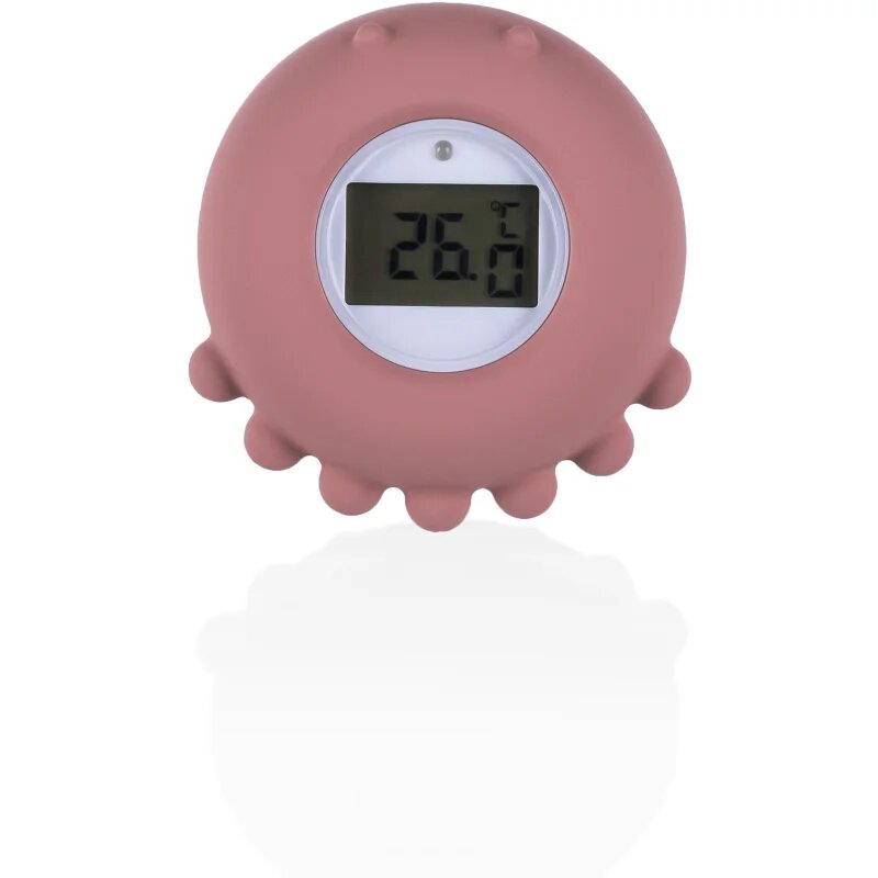 Zopa Silicone Digital Thermometer 2in1 digitalni termometer za v kad Old Pink 1 kos