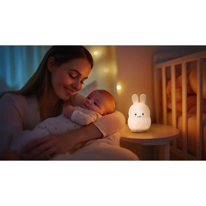 Zopa Silicone LED Lamp Size M nočna lučka Rabbit 1 kos