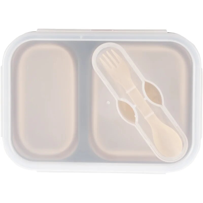 Zopa Silicone Lunch Box Large jedilni set Sand Beige 21x15 cm 1 kos