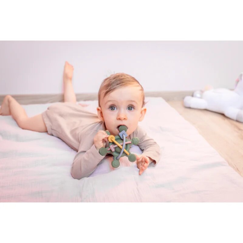 Zopa Silicone Rattle ropotuljica z grizljajočim delom 1 kos