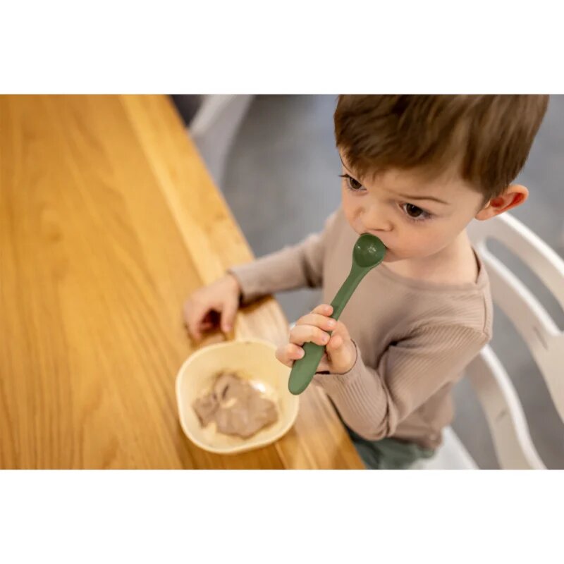 Zopa Silicone Spoon žlička 6 m+ Mustard Yellow 1 kos
