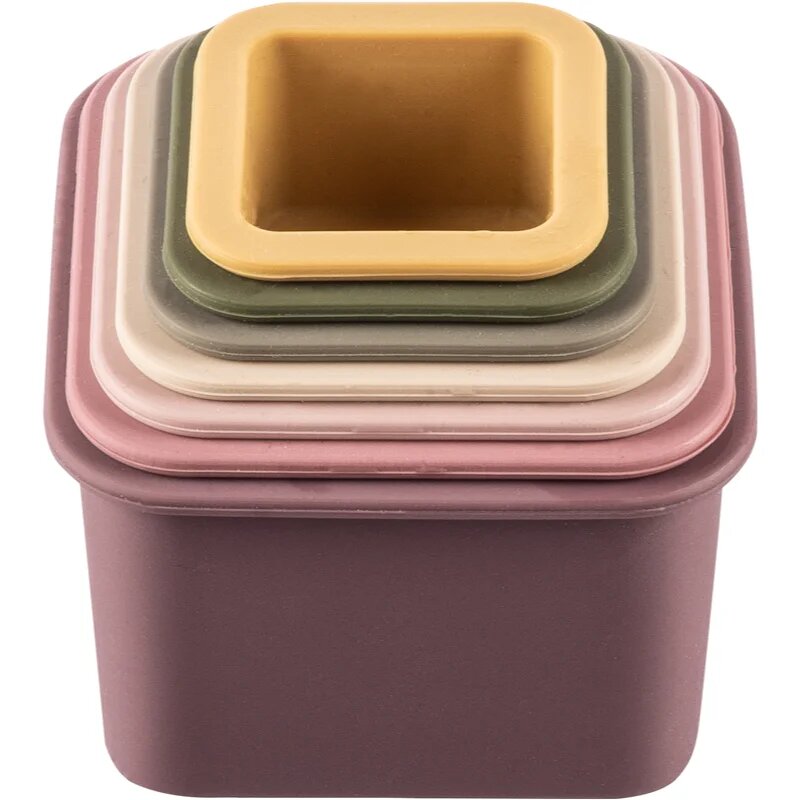 Zopa Silicone Stacking Cups zložljivi lončki Multicolor 6 m+ 7 kos