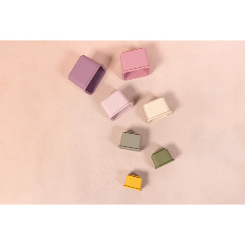 Zopa Silicone Stacking Cups zložljivi lončki Multicolor 6 m+ 7 kos