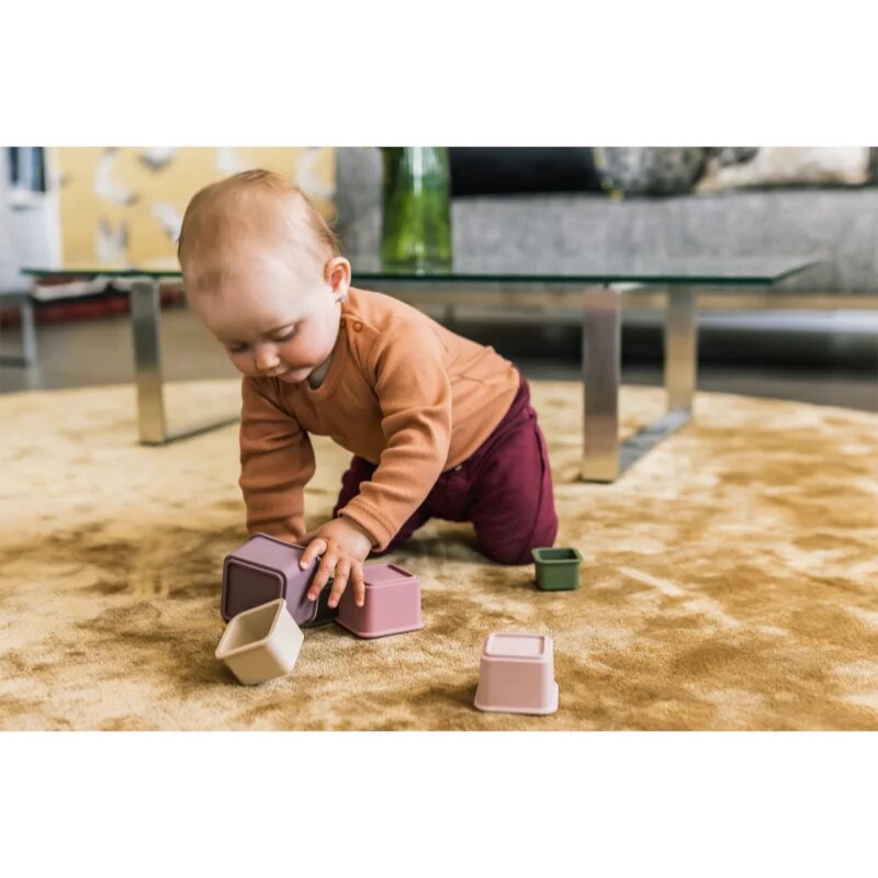 Zopa Silicone Stacking Cups zložljivi lončki Multicolor 6 m+ 7 kos