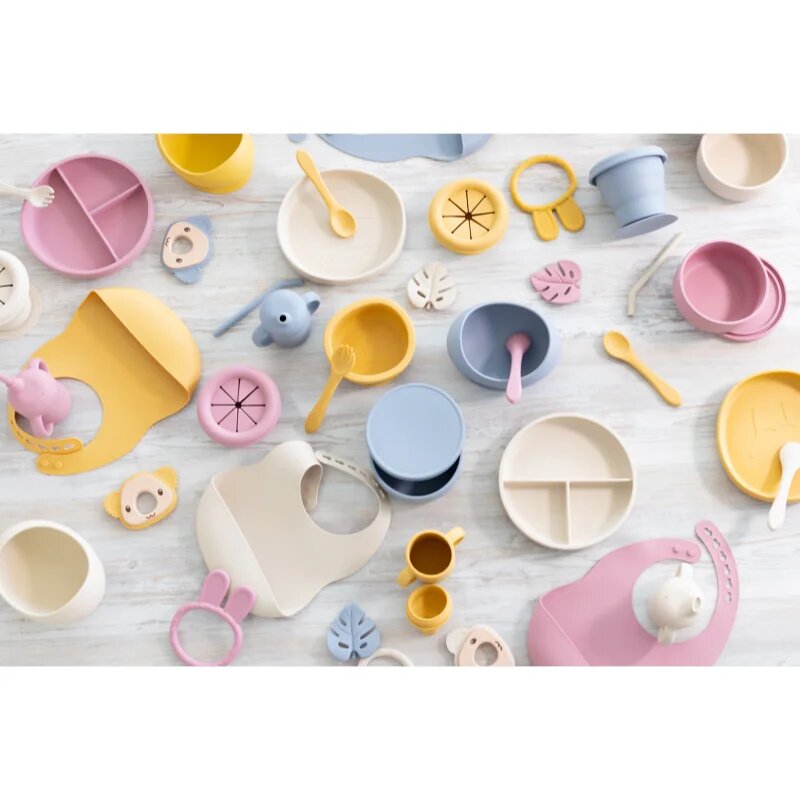 Zopa Silicone Tableware Set jedilni set Sand Beige 1 kos