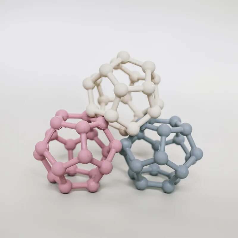 Zopa Silicone Teether Atom grizalo Sand Beige 1 kos