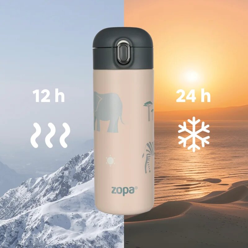Zopa Thermo Bottle termovka s slamico Pistacio Green 1 kos