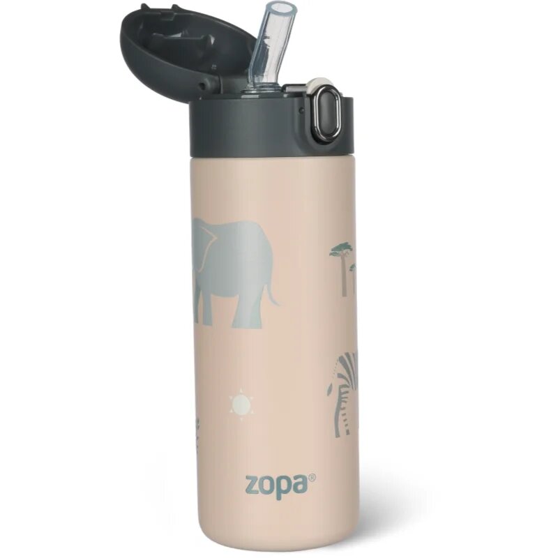 Zopa Thermo Bottle with Drinking Spout termovka s slamico Safari 1 kos