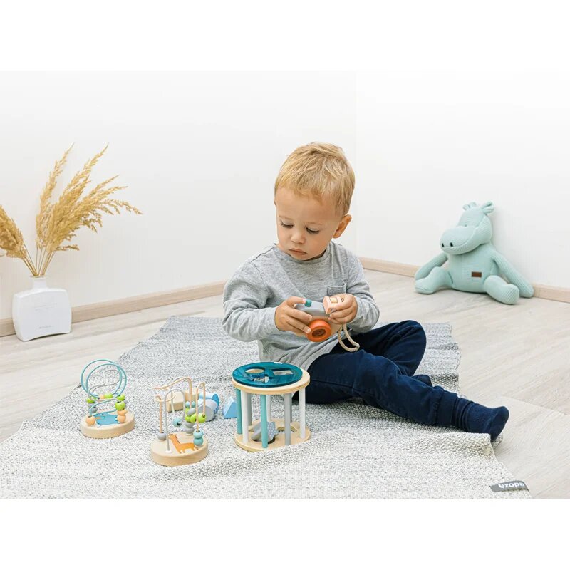 Zopa Wooden Activity Toy aktivnostna igrača iz lesa 16 m+ Giraffe 1 kos