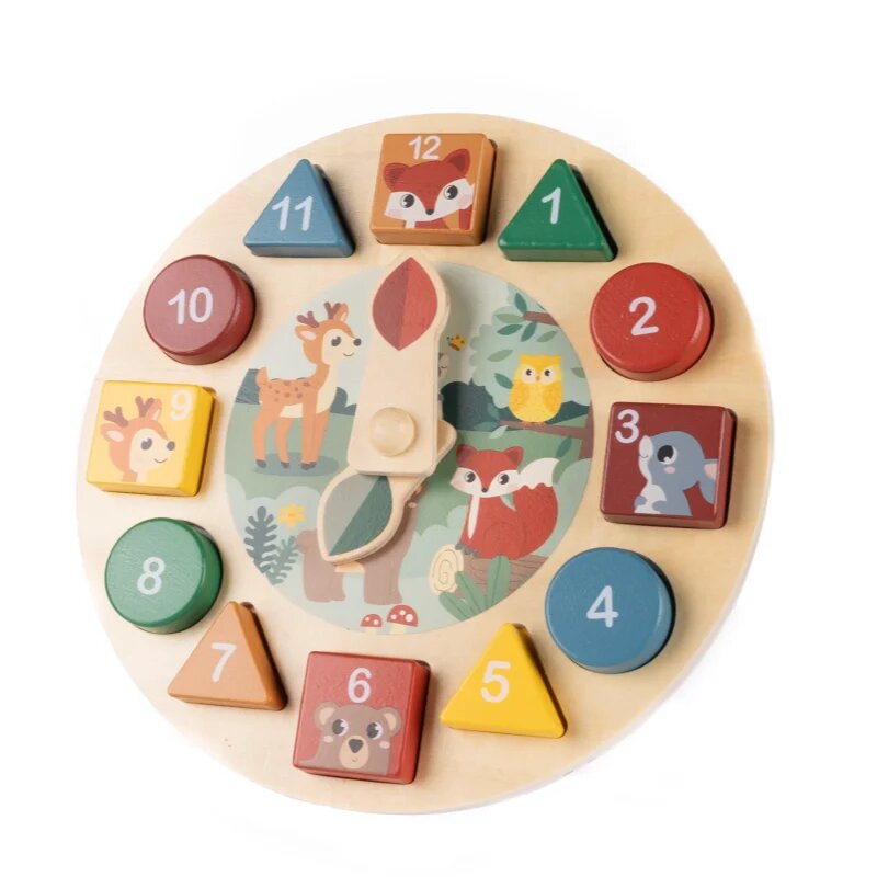 Zopa Wooden Clock aktivnostna igrača iz lesa 1 kos