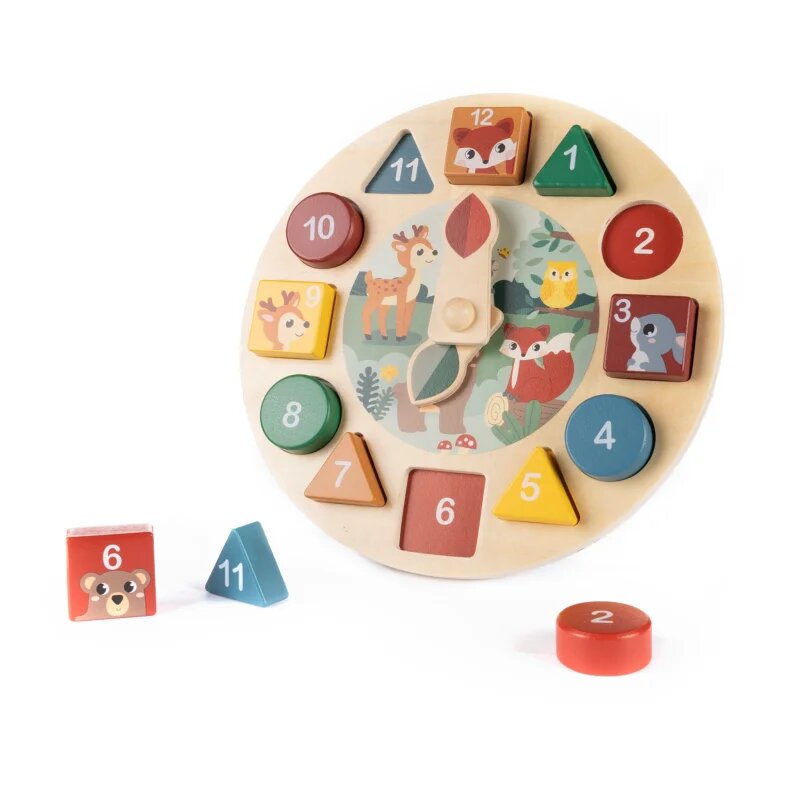 Zopa Wooden Clock aktivnostna igrača iz lesa 1 kos