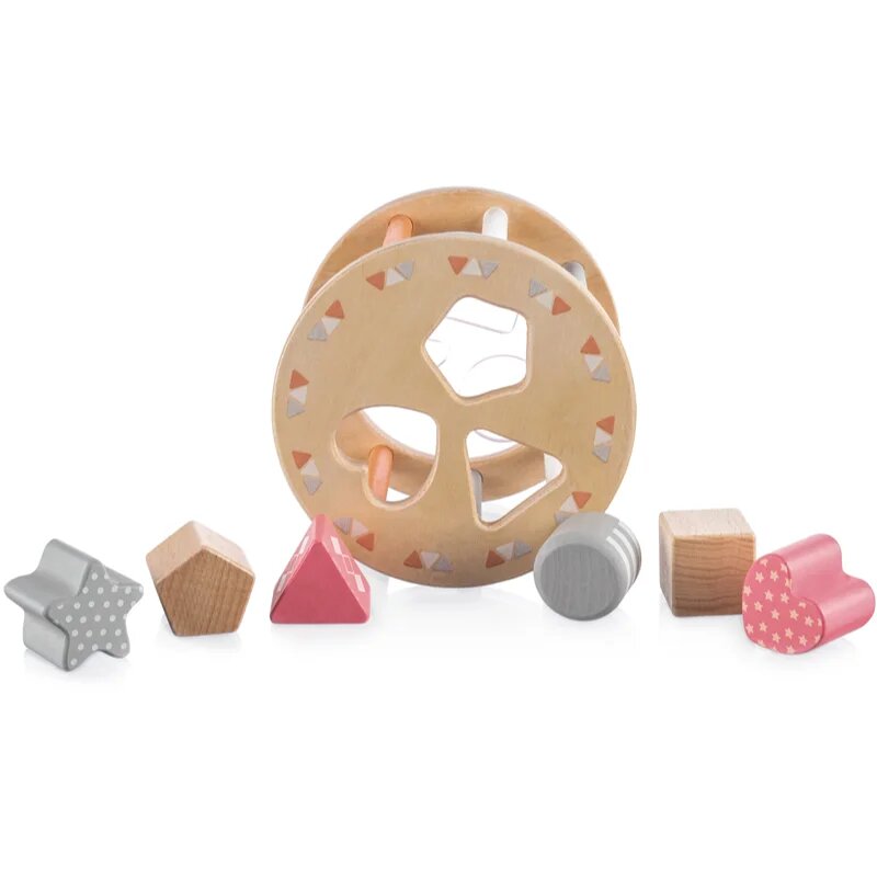 Zopa Wooden Jigsaw aktivnostna vstavljanka iz lesa 18 m+ Pink 1 kos